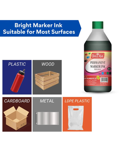 Permanent Marker Refill Ink - 500ml (1pcs) Quick-Drying, Vibrant Colors