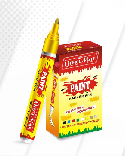 Paint Marker Regular Colors (10pcs) - Vibrant Colours, Non-Toxic, Multi surface usage