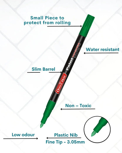 Fine Tip Paint Markers (4pcs) – Vibrant Colours, Non-Toxic, Multi Surface Usage