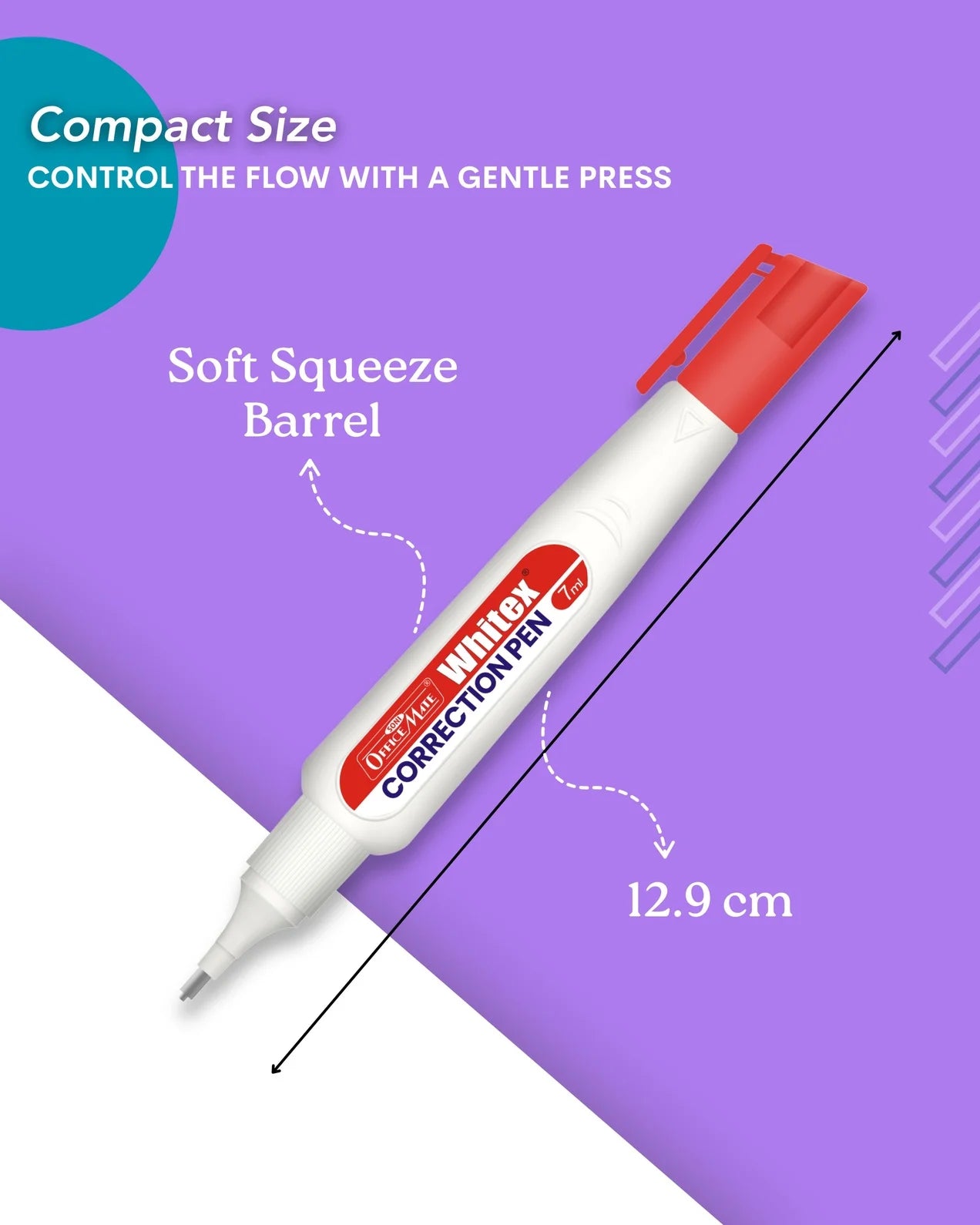 Correction Pen (7ml) – Pack of 10, Instant Drying, Precise Application