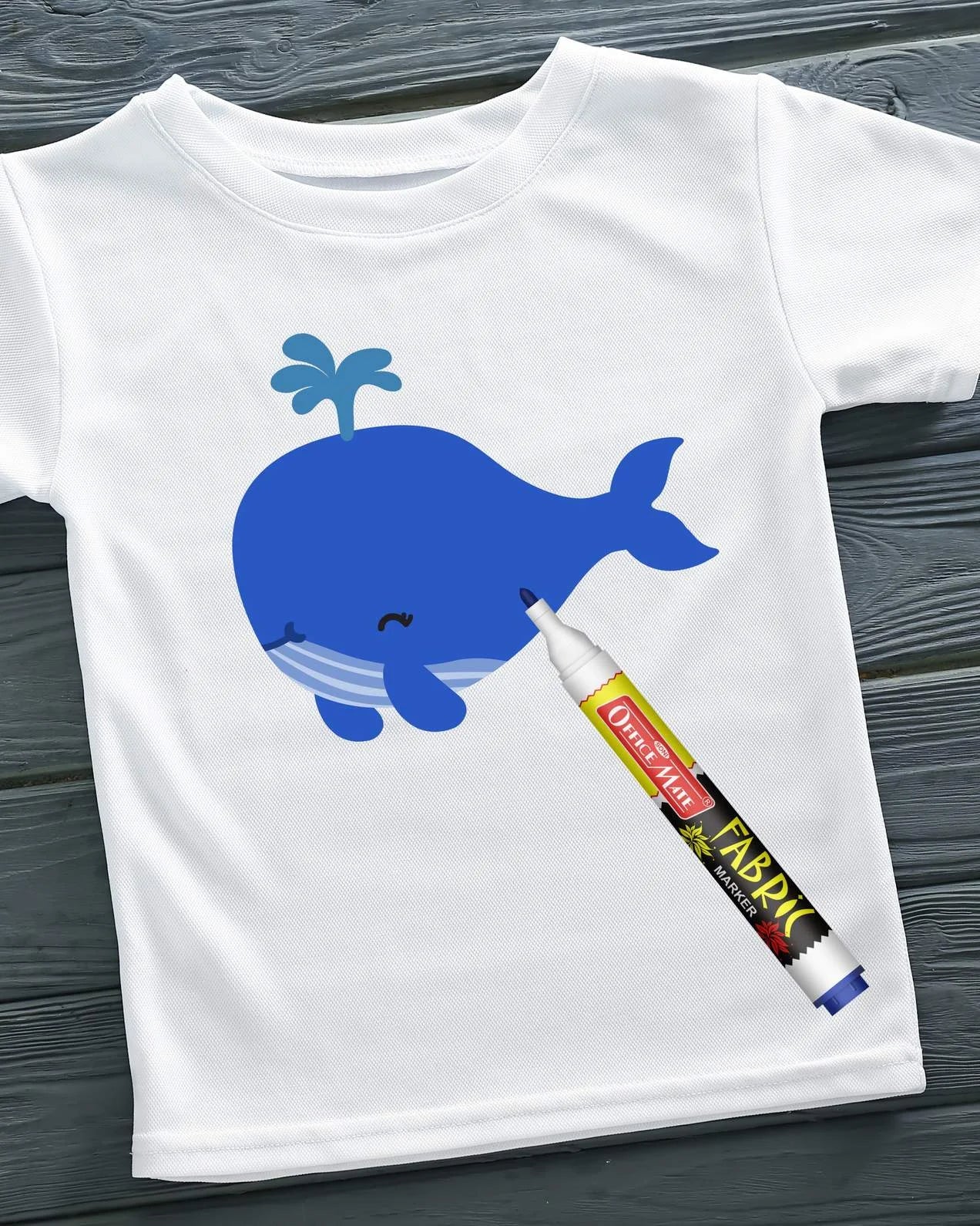 Fabric Markers (10pcs) – DIY Marker, Wash Resistant, Vivid Colours, Works On All Fabric Surfaces