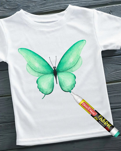 Fabric Markers (10pcs) – DIY Marker, Wash Resistant, Vivid Colours, Works On All Fabric Surfaces