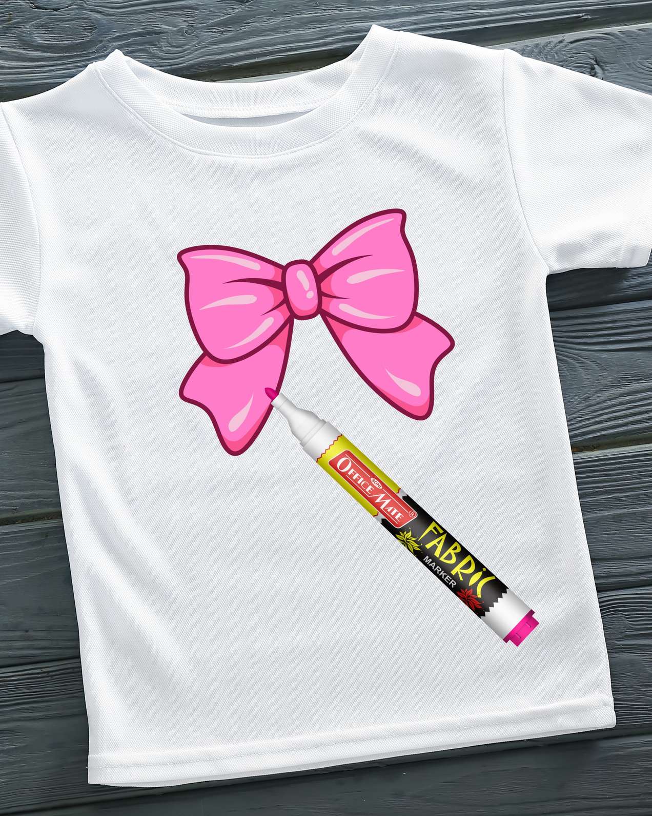 Fabric Markers (10pcs) – DIY Marker, Wash Resistant, Vivid Colours, Works On All Fabric Surfaces