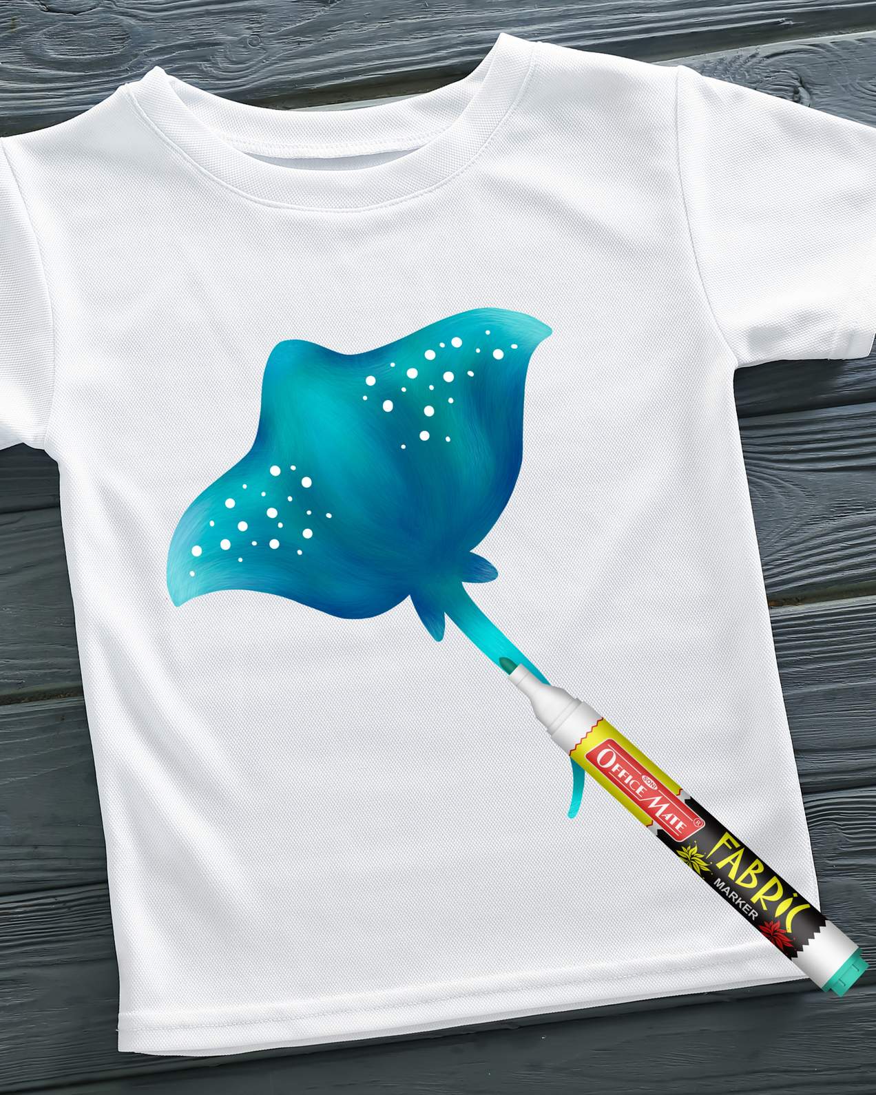 Fabric Markers (10pcs) – DIY Marker, Wash Resistant, Vivid Colours, Works On All Fabric Surfaces