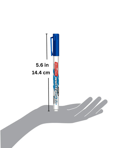 Fine Tip Whiteboard Marker (10 pcs), Extra Precision, Bright Colours, Easy Wipe