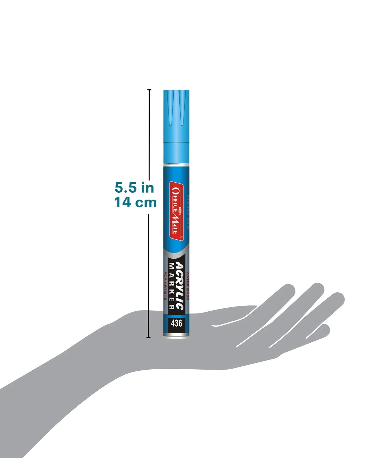 Fluorescent Acrylic Paint Markers (5pcs) – Vivid Colours, Water Based, Versatile Use, Non-Fading