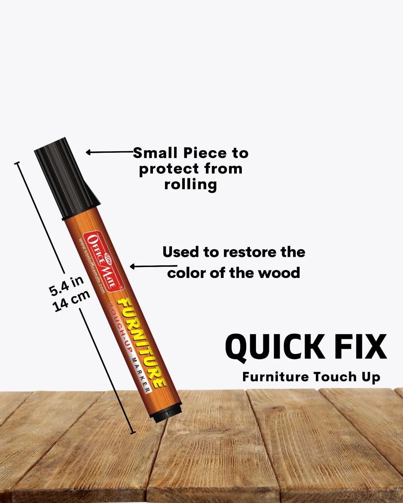 Furniture Markers (5pcs) – Precision Touch-Ups, Rich Wood Tone Colours