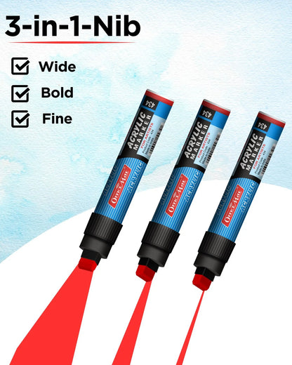 Jumbo Acrylic Marker (1pcs) Water-Based Marker, Wide Tip, Easy to Use