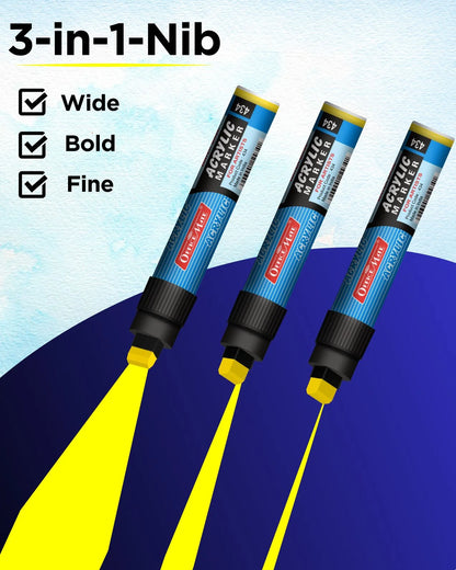 Jumbo Acrylic Marker (1pcs) Water-Based Marker, Wide Tip, Easy to Use