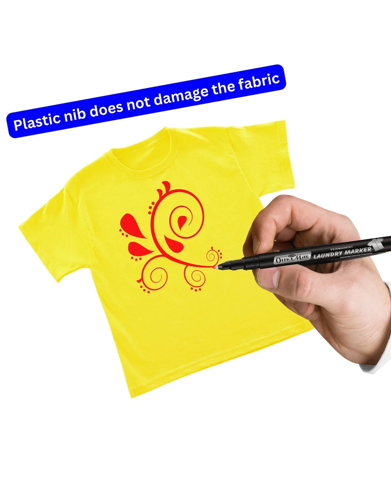 Fine Tip Laundry Markers (10pcs) – Permanent Ink, Non-Toxic, Fade-Resistant