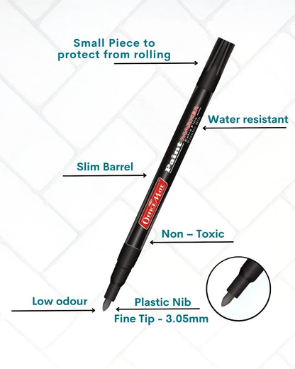 Fine Tip Paint Markers (10pcs), Vibrant Colours, Non-Toxic, Multi Surface Usage