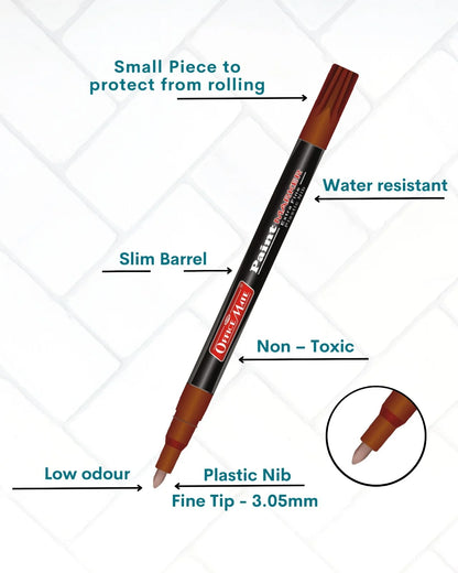 Fine Tip Paint Markers (10pcs), Vibrant Colours, Non-Toxic, Multi Surface Usage