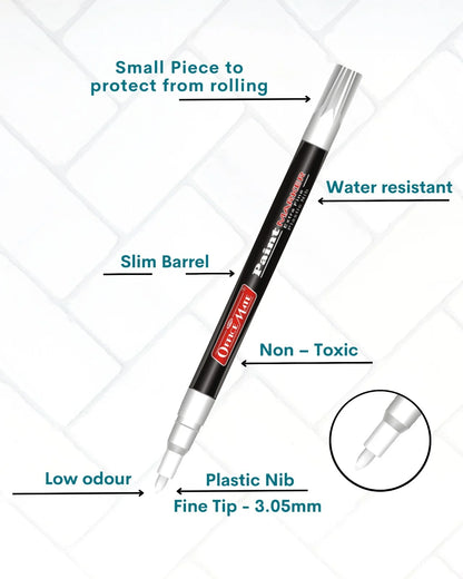 Fine Tip Paint Markers (10pcs), Vibrant Colours, Non-Toxic, Multi Surface Usage