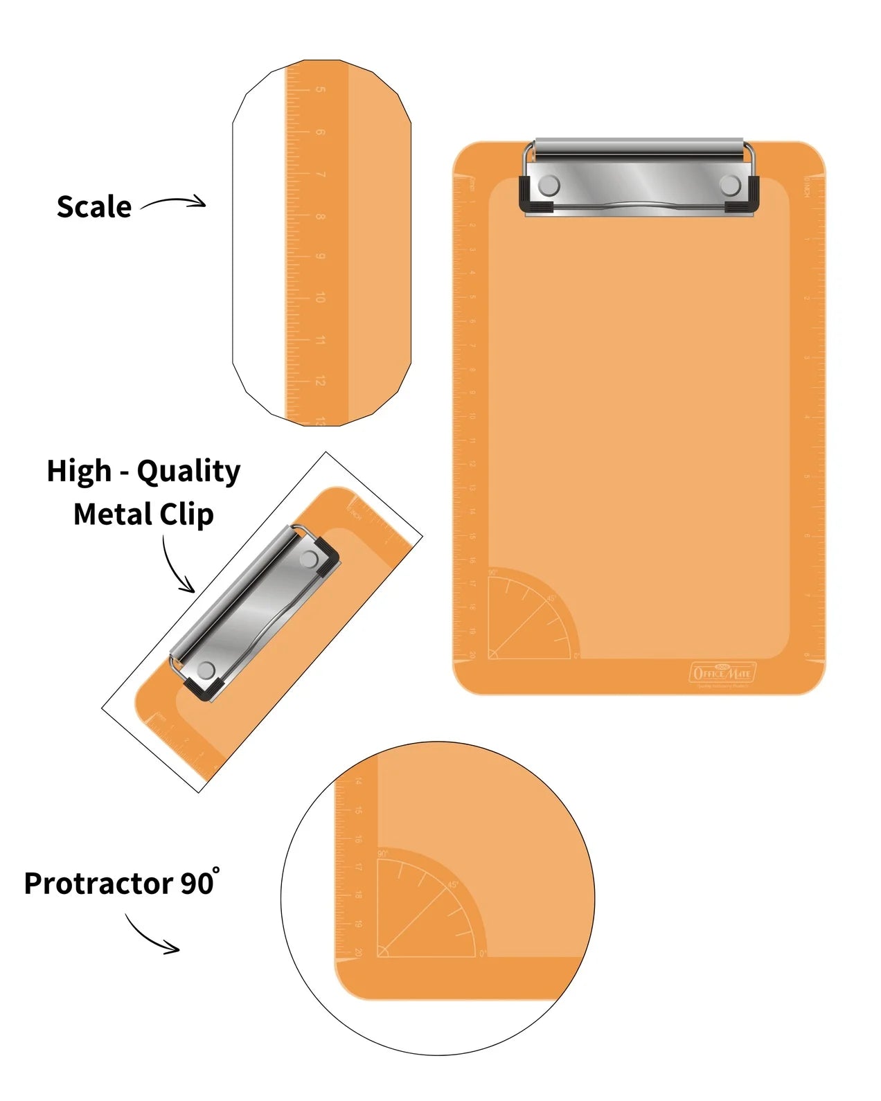 Small Exam Board (1pcs), Ideal for school, office