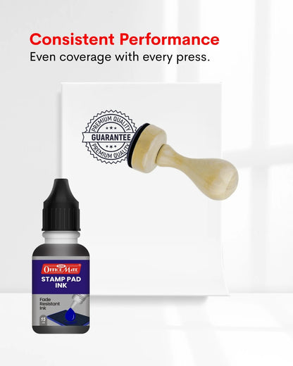 Stamp Pad Refill Ink – 15 ml, Long-Lasting Impressions, Quick-Drying Ink for Any Project