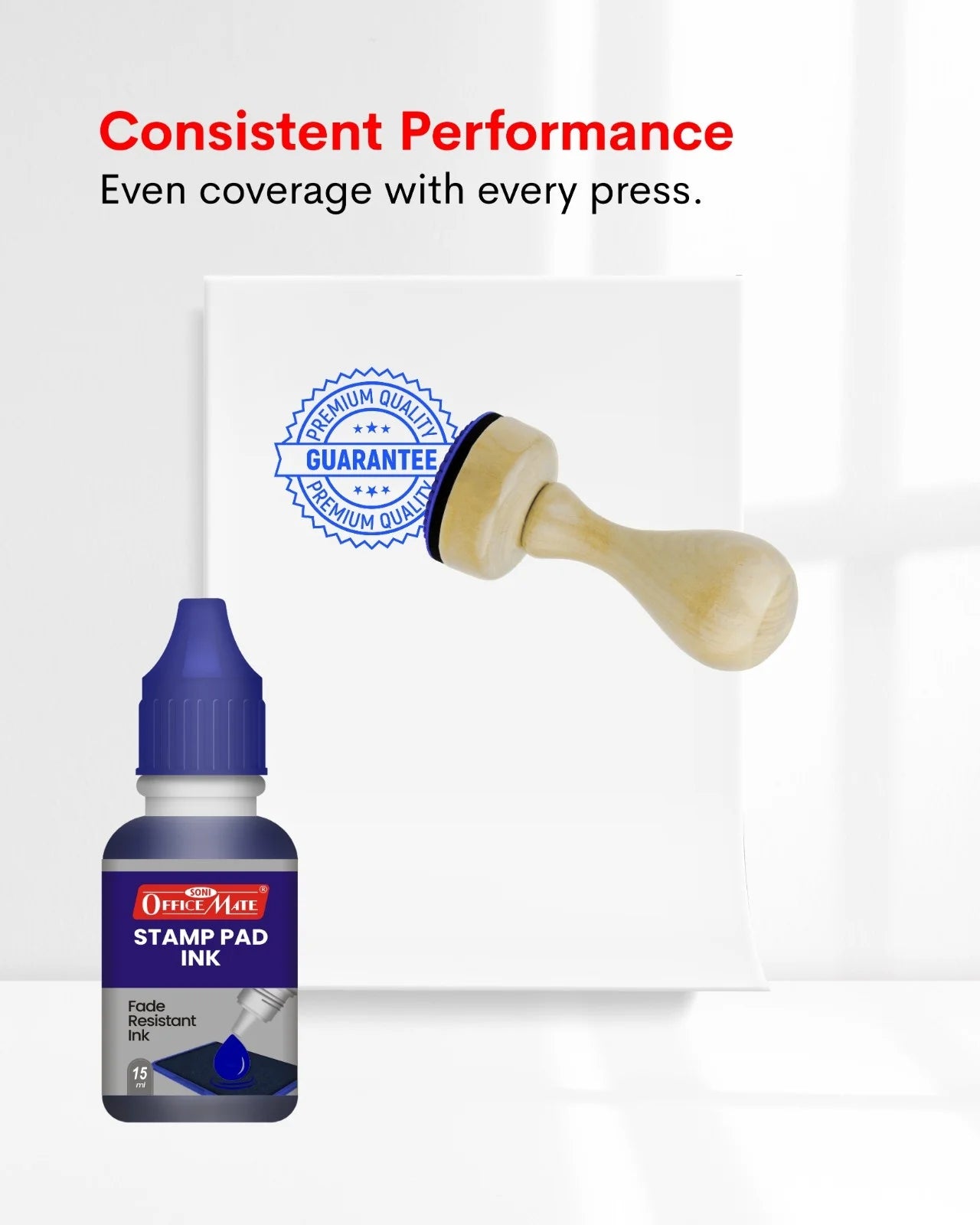 Stamp Pad Refill Ink – 15 ml, Long-Lasting Impressions, Quick-Drying Ink for Any Project