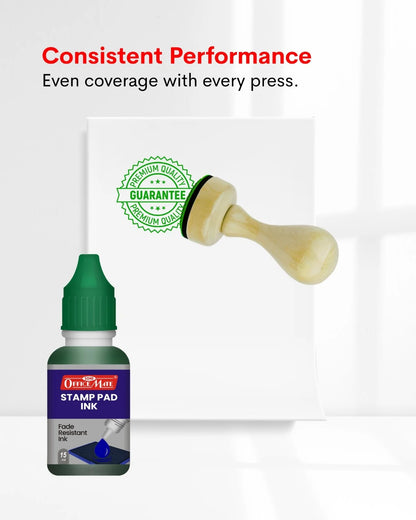 Stamp Pad Refill Ink – 15 ml, Long-Lasting Impressions, Quick-Drying Ink for Any Project