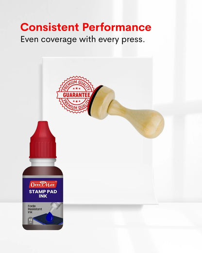 Stamp Pad Refill Ink – 15 ml, Long-Lasting Impressions, Quick-Drying Ink for Any Project