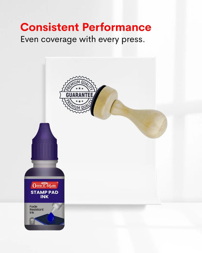 Stamp Pad Refill Ink – 15 ml, Long-Lasting Impressions, Quick-Drying Ink for Any Project