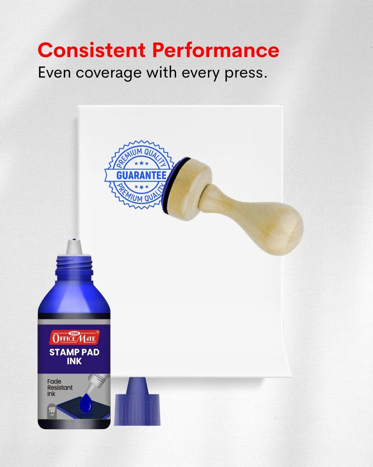 Stamp Pad Refill Ink – 100 ml, Long-Lasting Impressions, Quick-Drying Ink for Any Project