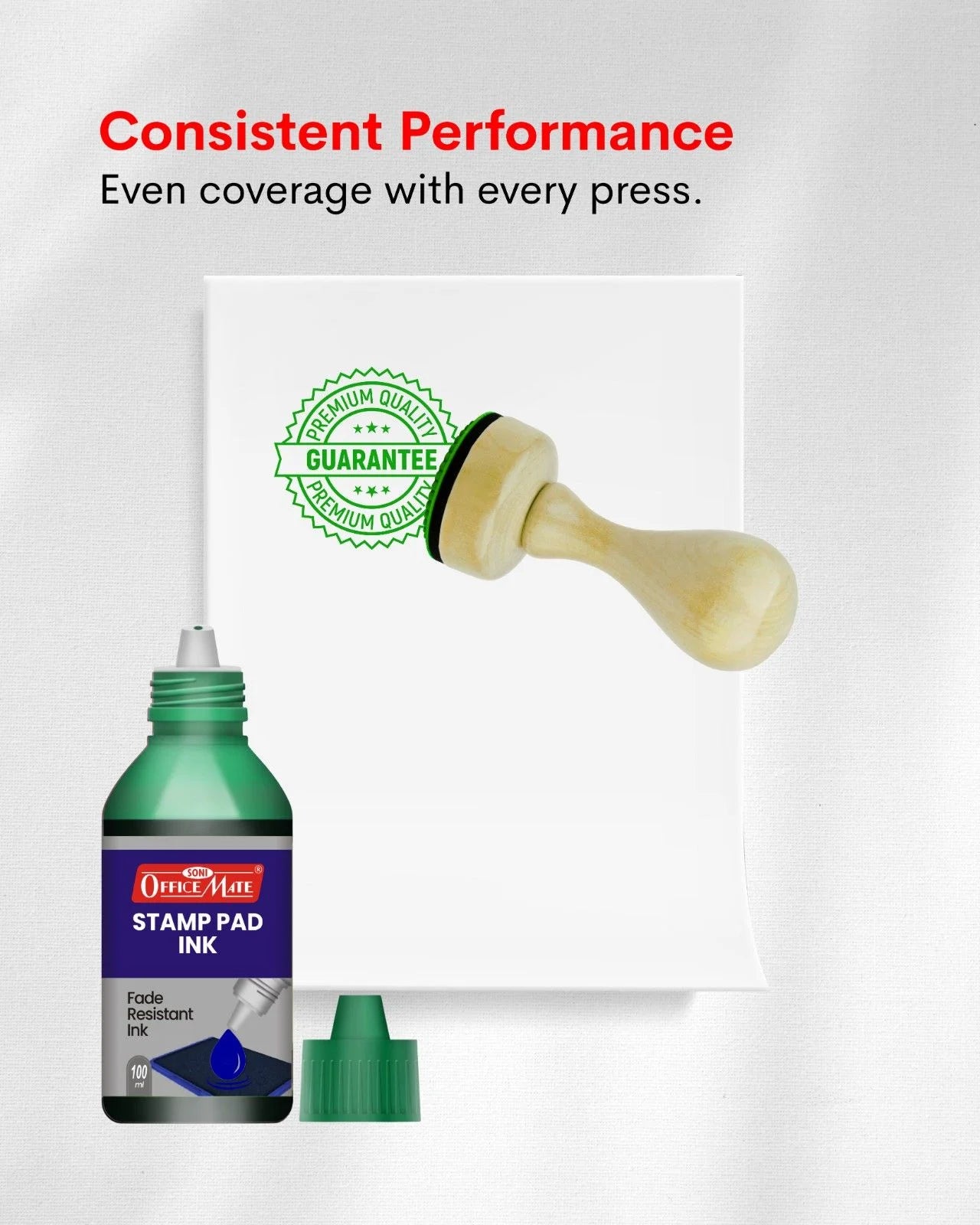 Stamp Pad Refill Ink – 100 ml, Long-Lasting Impressions, Quick-Drying Ink for Any Project