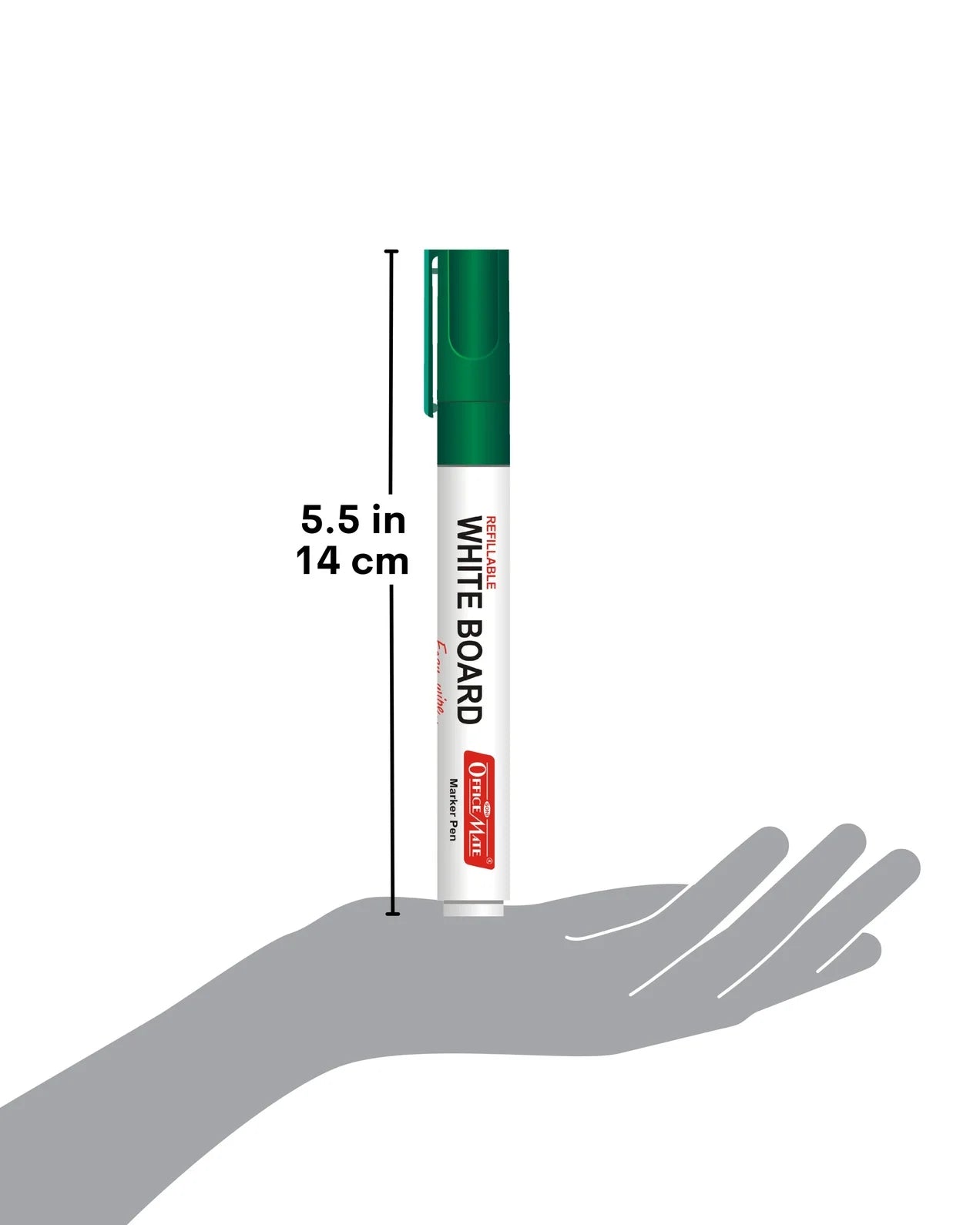 Whiteboard Marker (10 pcs), Vibrant Colours, Eco-friendly, Easy Wipe