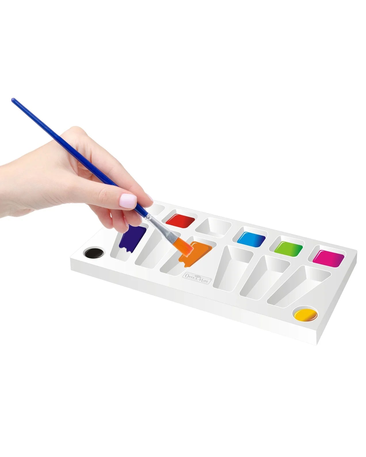 Color Mixing Palette (1pcs) Eco-Friendly, Variety of Wells, Easy to Clean