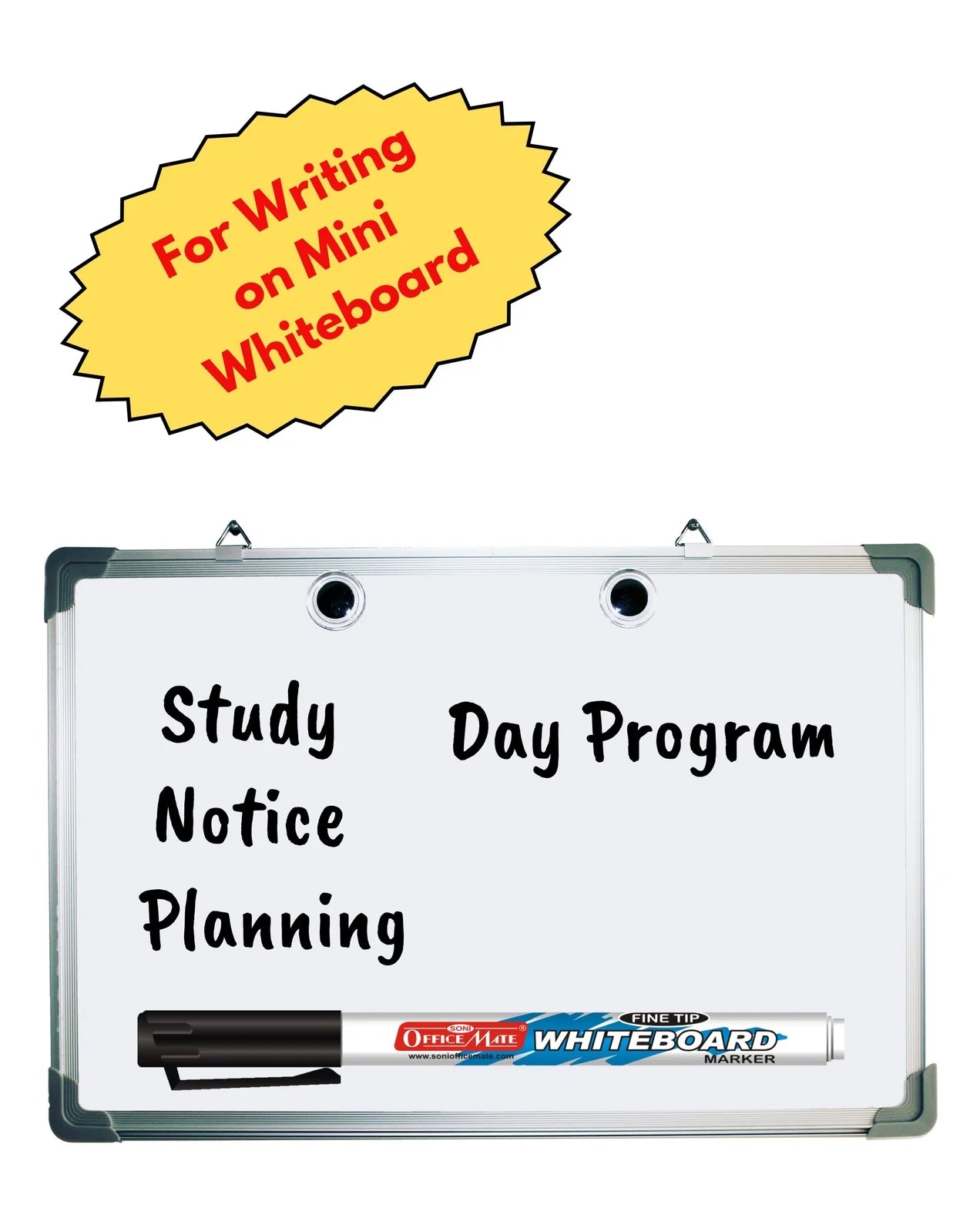 Fine Tip Whiteboard Marker (10 pcs), Extra Precision, Bright Colours, Easy Wipe