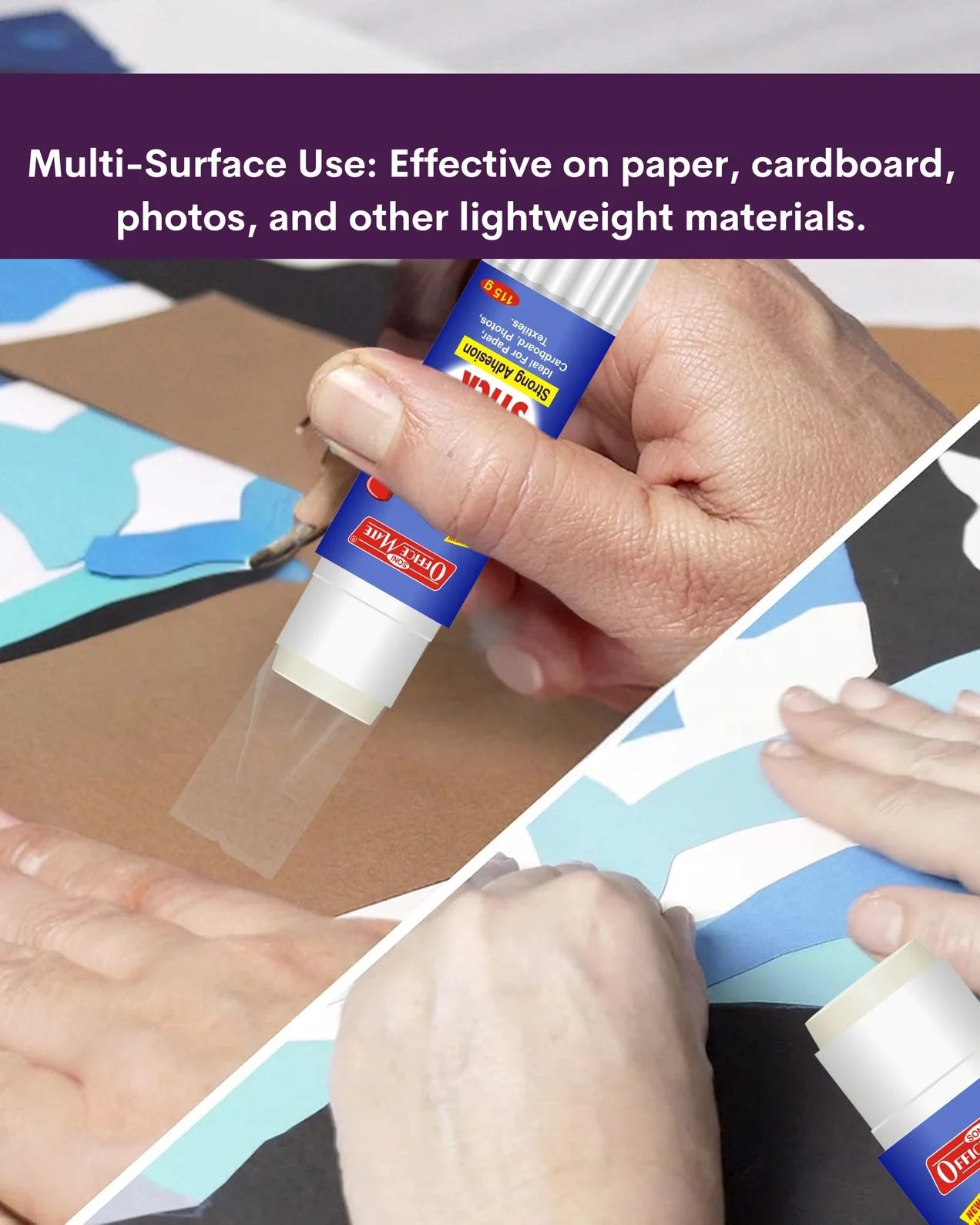Super Jumbo Glue Stick - 115g (1pcs), Superior Adhesion, Quick-Drying for School, Office, Crafts, and Home Projects