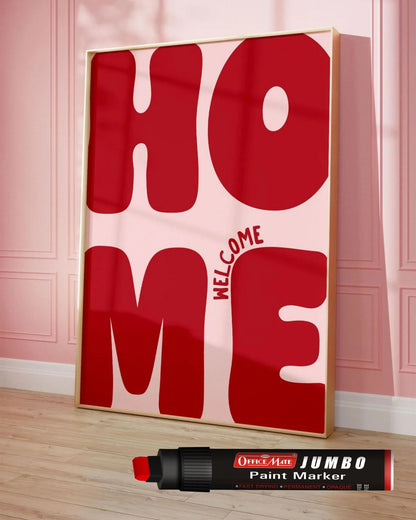 Jumbo Paint Markers (6pcs) – Wide Tip, Non-Toxic, Multi Surface Usage