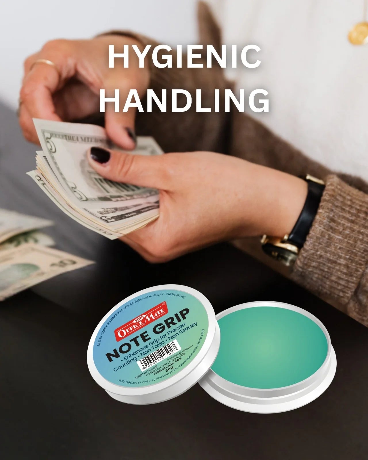 Note Grip (30g) – Pack of 1, Long-Lasting Hold, Non-Toxic, Residue-Free