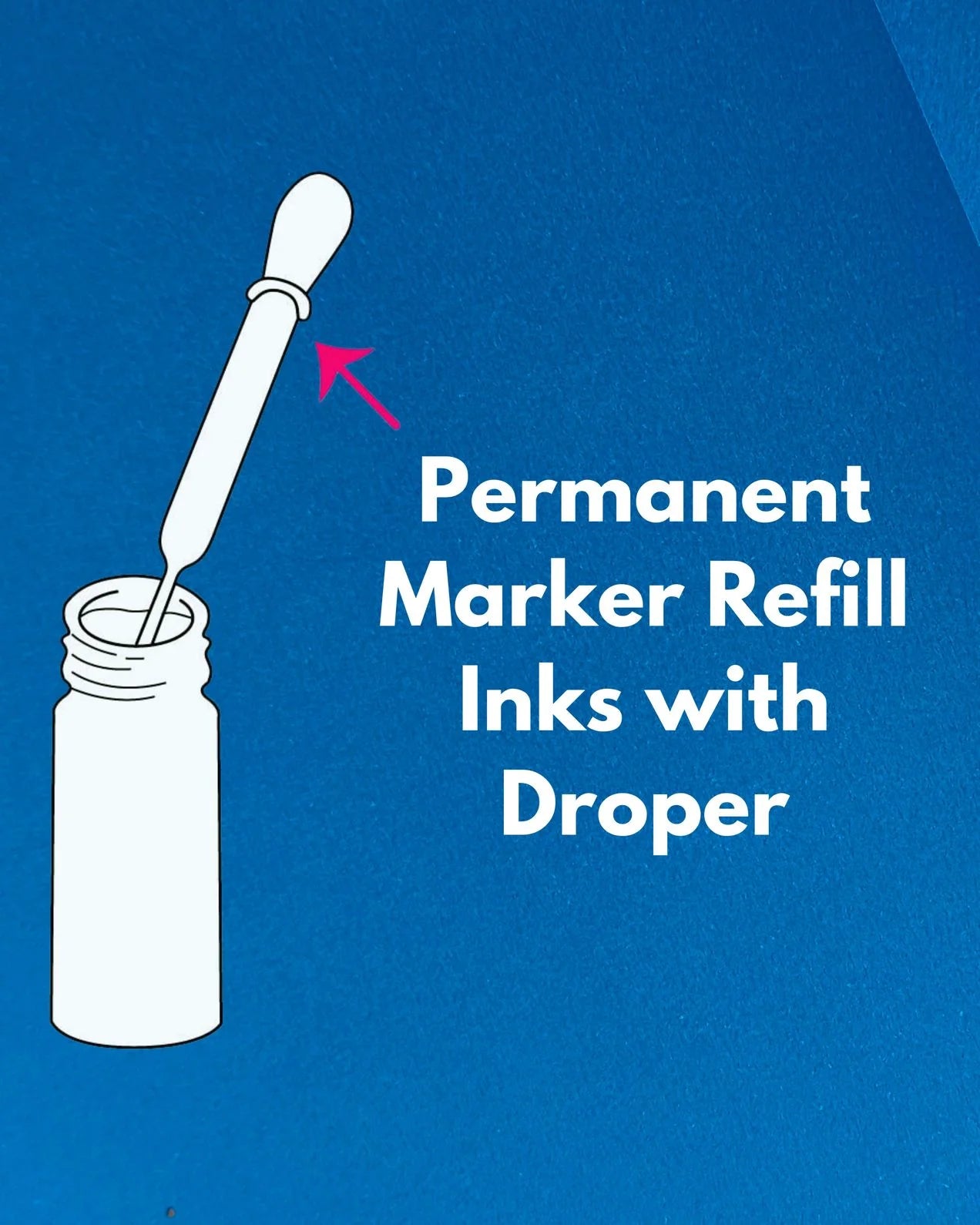 Permanent Marker Refill Ink - 500ml (1pcs) Quick-Drying, Vibrant Colors