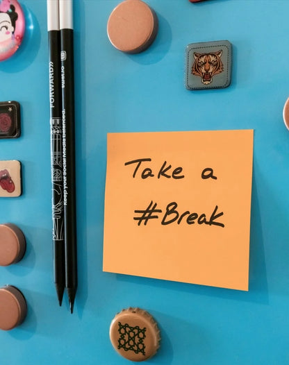 Fluorescent Sticky Note Pads – 100 Sheets (76 x 76), Effective Note-Taking & Organizing