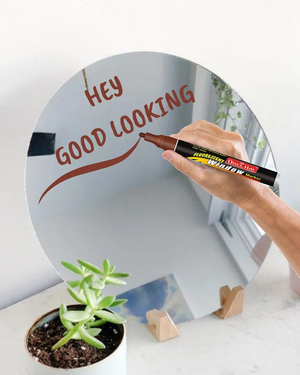 Fluorescent Window Markers / Chalk Markers (10 Pcs) Bright, Bold, Easy Erase