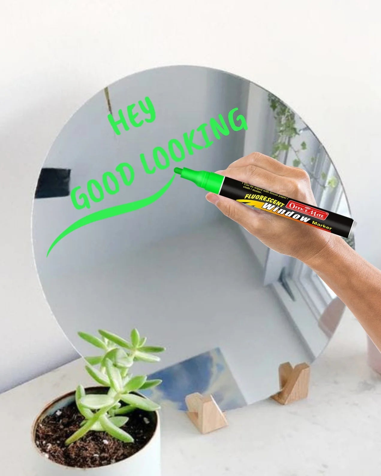 Fluorescent Window Markers / Chalk Markers (10 Pcs) Bright, Bold, Easy Erase