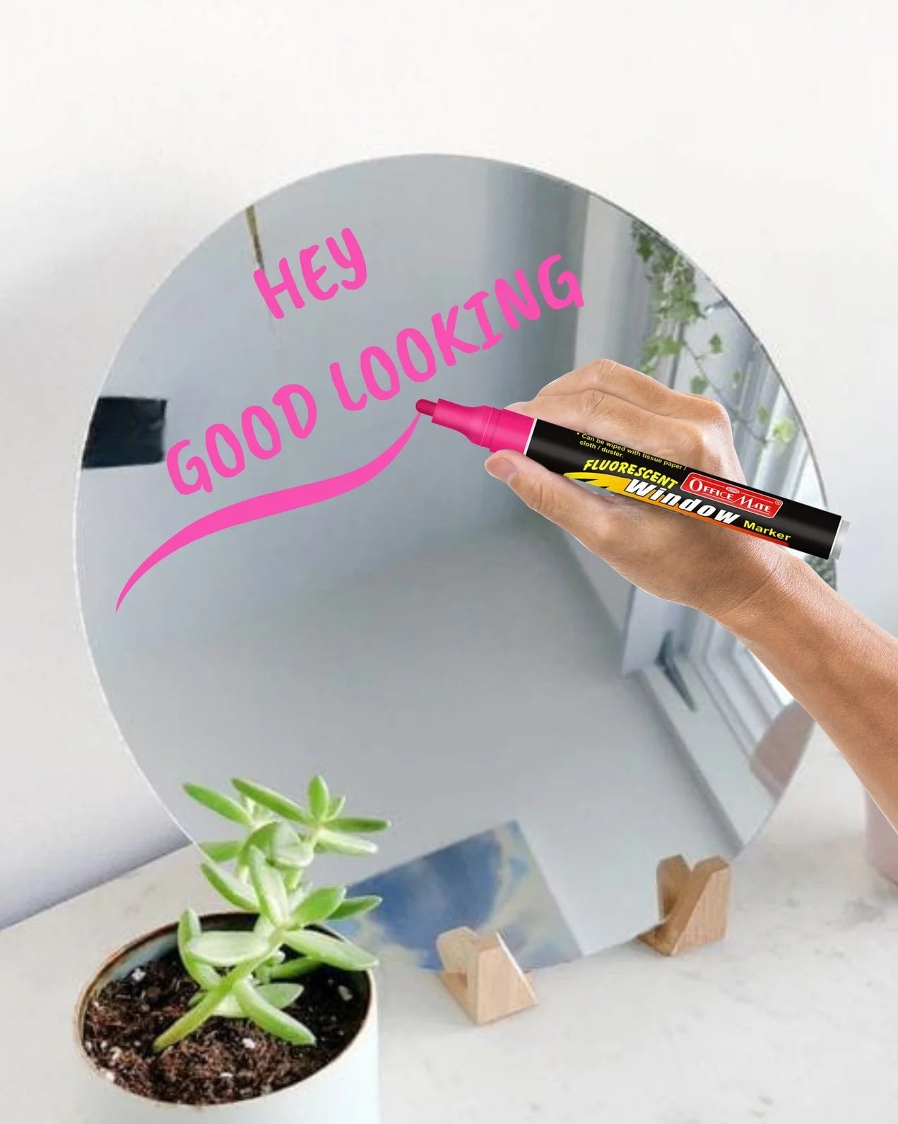 Fluorescent Window Markers / Chalk Markers (10 Pcs) Bright, Bold, Easy Erase