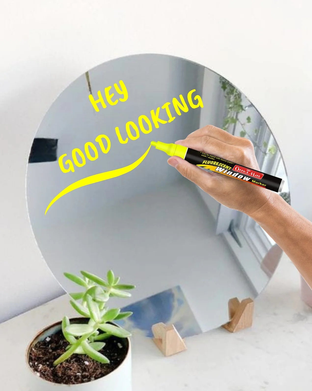 Fluorescent Window Markers / Chalk Markers (10 Pcs) Bright, Bold, Easy Erase