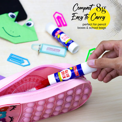 Glue Stick – 8gm, Superior Adhesion, Quick-Drying for School, Office, Crafts, and Home Projects