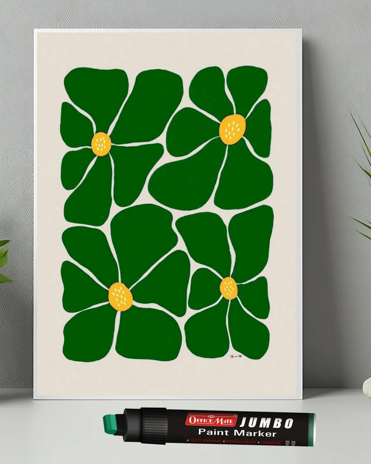 Jumbo Paint Marker (1pcs) – Wide Tip, Non-Toxic, Multi Surface Usage