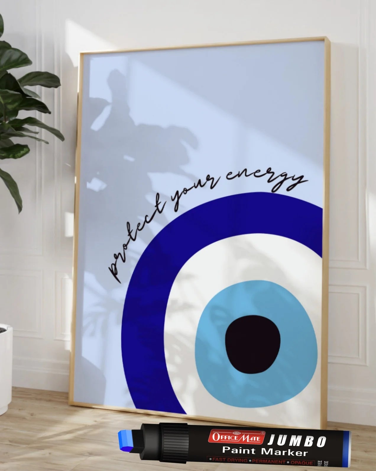 Jumbo Paint Markers (6pcs) – Wide Tip, Non-Toxic, Multi Surface Usage