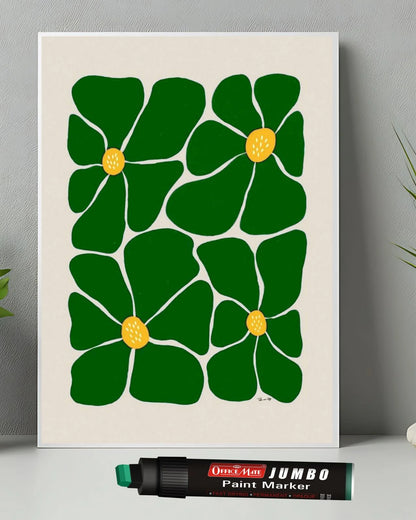 Jumbo Paint Markers (6pcs) – Wide Tip, Non-Toxic, Multi Surface Usage