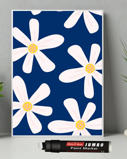 Jumbo Paint Markers (6pcs) – Wide Tip, Non-Toxic, Multi Surface Usage