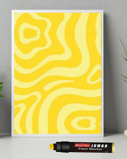 Jumbo Paint Markers (6pcs) – Wide Tip, Non-Toxic, Multi Surface Usage