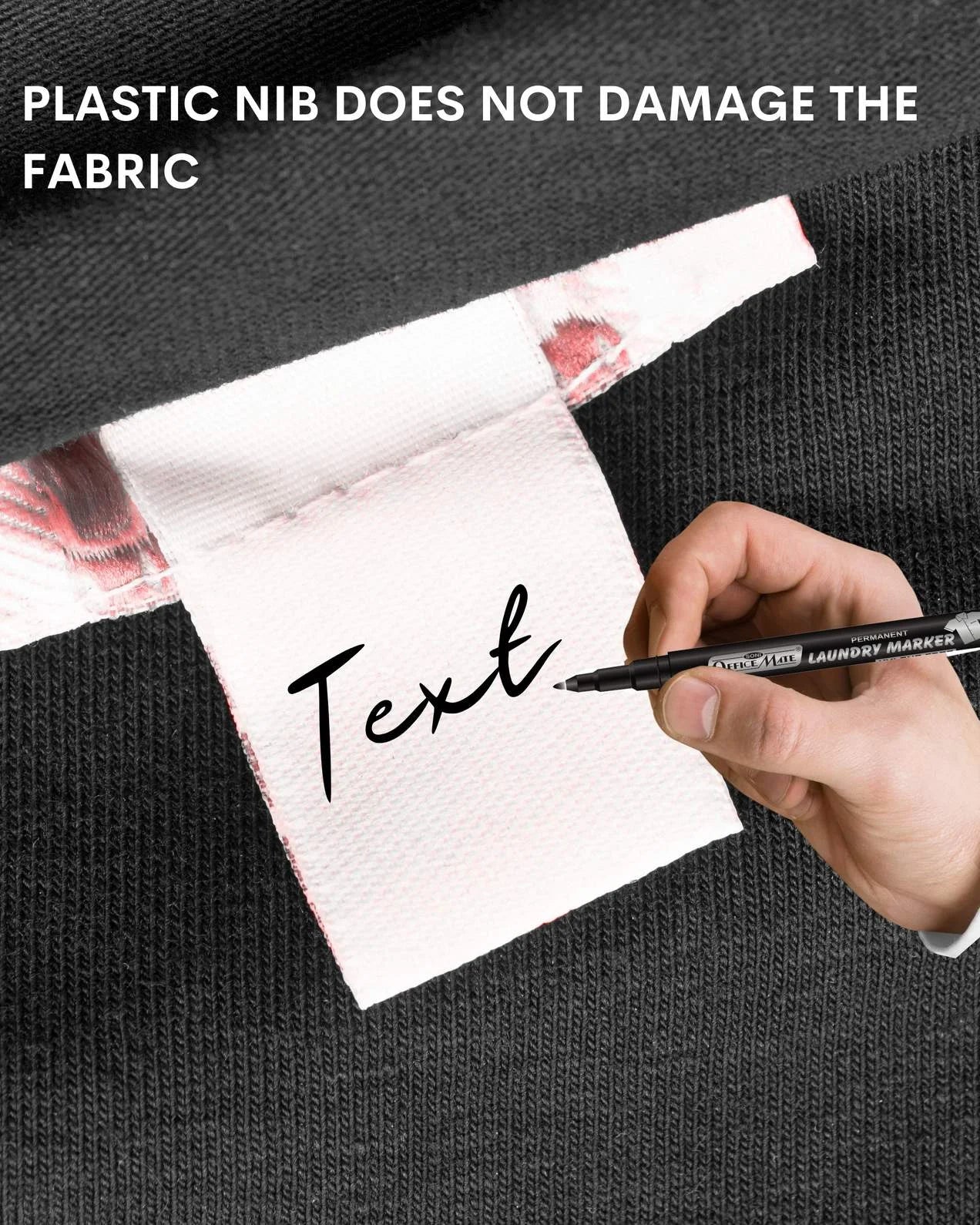 Fine Tip Laundry Markers (10pcs) – Permanent Ink, Non-Toxic, Fade-Resistant