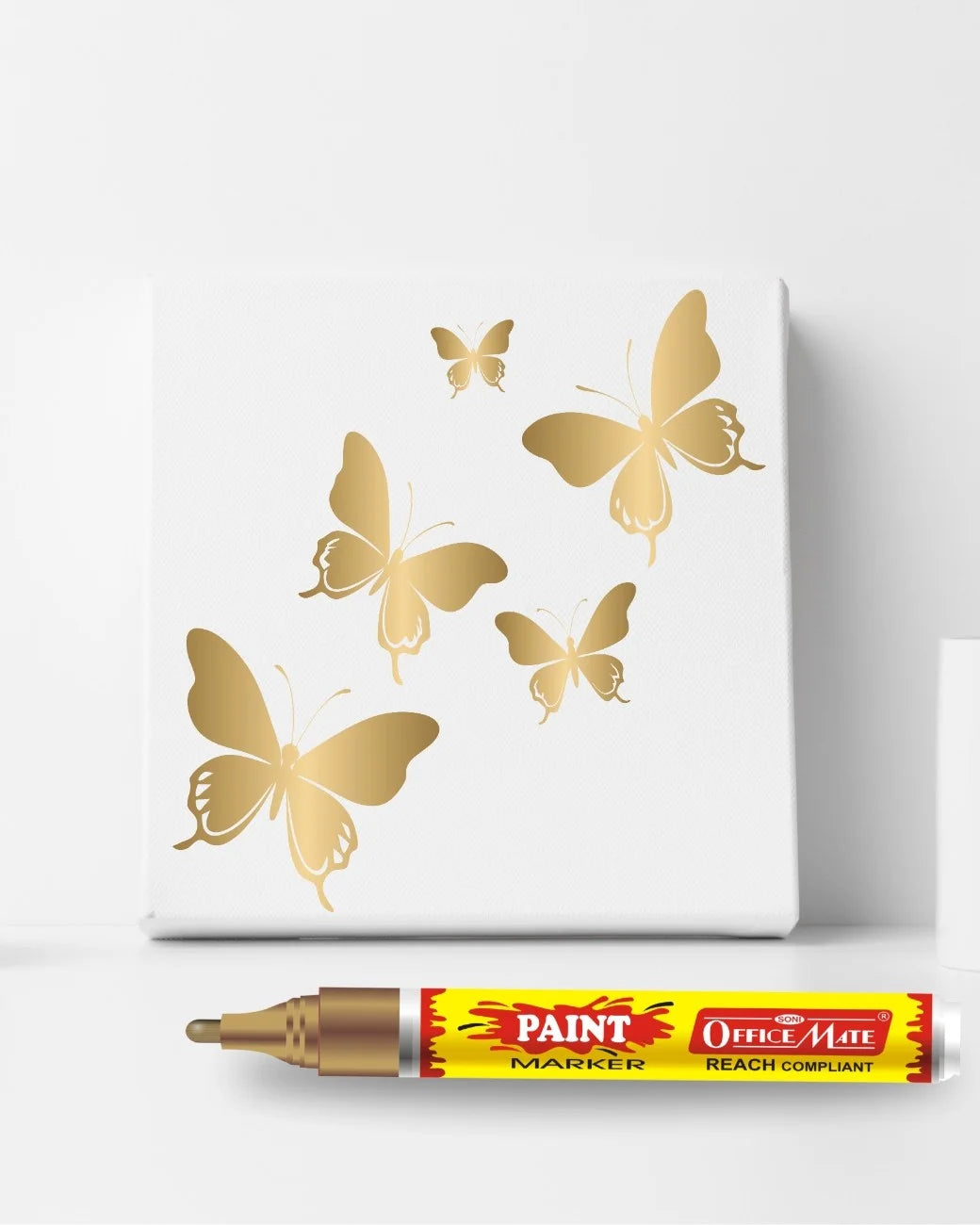 Paint Marker Regular Colors (10pcs) - Vibrant Colours, Non-Toxic, Multi surface usage