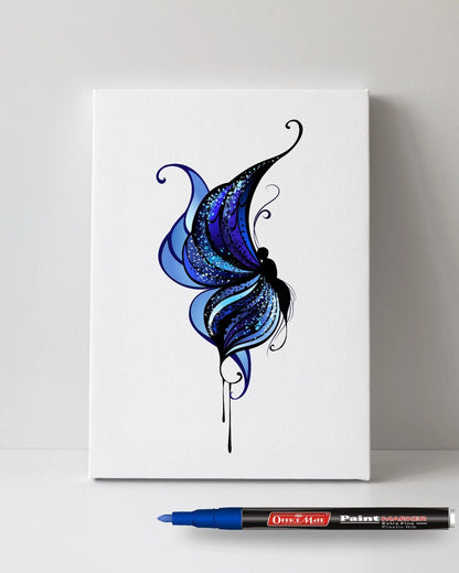 Fine Tip Paint Markers (10pcs), Vibrant Colours, Non-Toxic, Multi Surface Usage