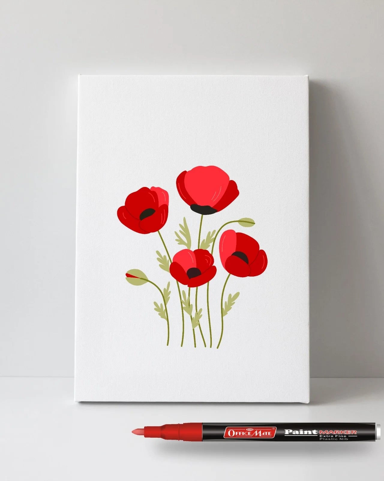 Fine Tip Paint Markers (10pcs), Vibrant Colours, Non-Toxic, Multi Surface Usage