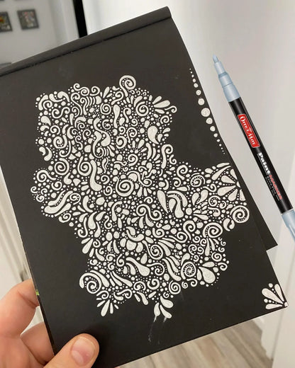 Fine Tip Paint Markers (10pcs), Vibrant Colours, Non-Toxic, Multi Surface Usage