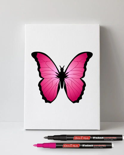 Fine Tip Paint Markers (10pcs), Vibrant Colours, Non-Toxic, Multi Surface Usage