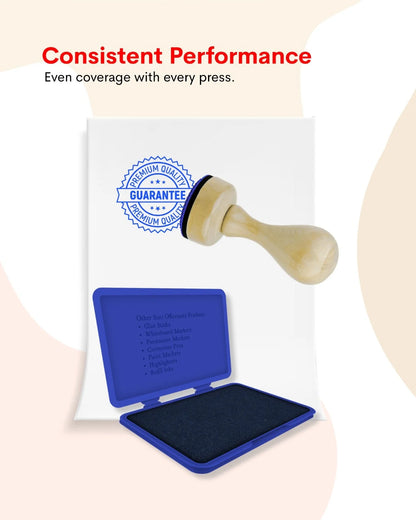 Stamp Pad – Blue, Long-Lasting Impressions, Quick-Drying Ink for Any Project